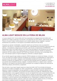 Alma Light seduce en Milan