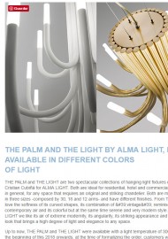 The Palm y The Light de Alma Light, ahora disponibles en diferentes colores de luz