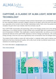 Capitone, a classic of Alma Light, now with Led technology