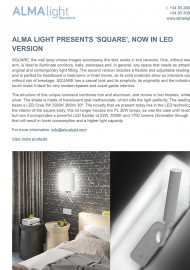 Alma Light presents Square now in Led version